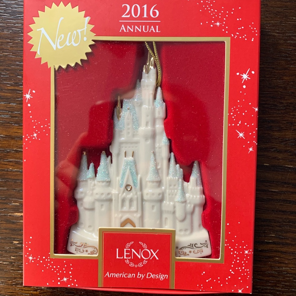 Lenox Cinderella castle ornament NWT